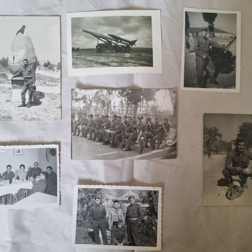 Military souvenir photos used, pack of 15 pieces