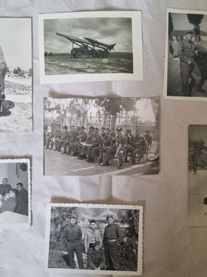 Military souvenir photos used, pack of 15 pieces
