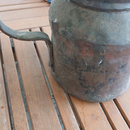 Copper fireplace vessel used, vintage