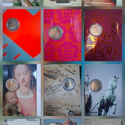 2 Euro San Marino coin card 20 pieces new