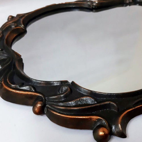 Baroque Russian wall mirror vintage like new 56×45 cm