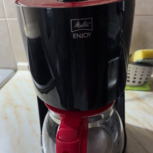 Melitta Enjoy filter coffee maker like new, black/red