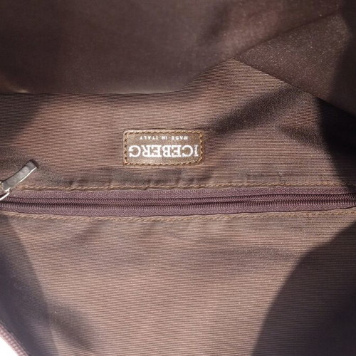 Iceberg leather crossbody bag like new, brown