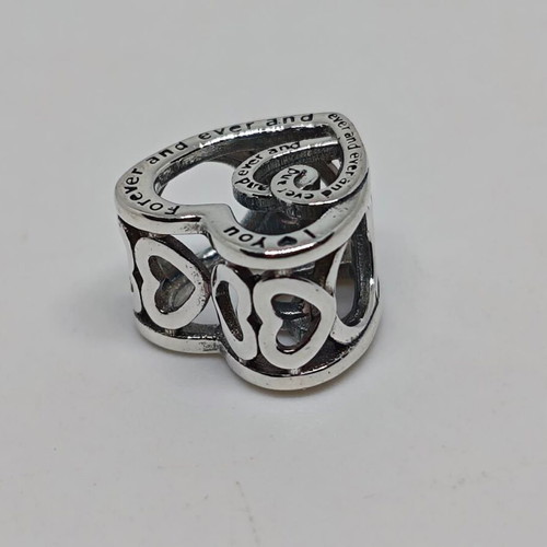Silver Charm Heart I Love You Forever like new