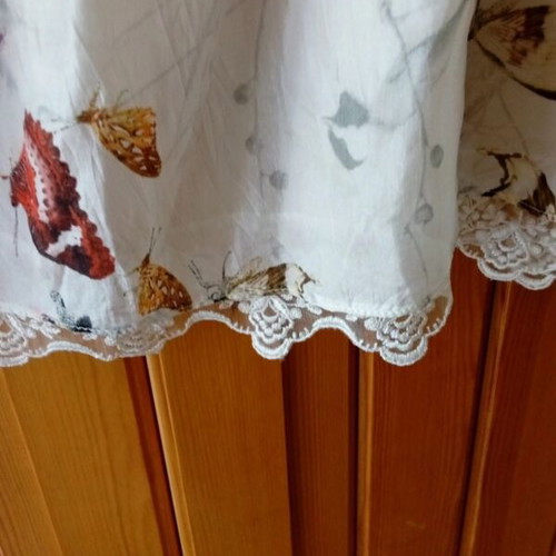 Raxevsky Silk Dress new, beige with dragonfly print