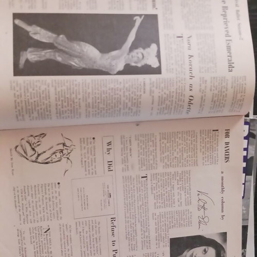 Ballet Today magazines used, lot of 6, 1954-1955