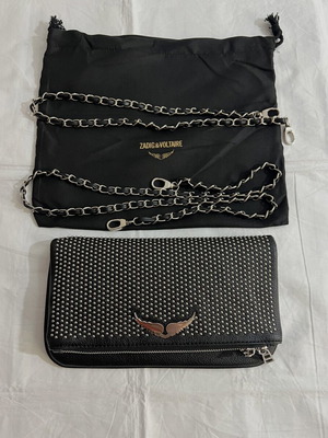 Zadig & Voltaire Shoulder Bag Black Like New Authentic