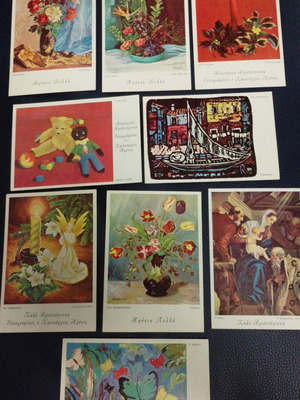 Vintage postcards pack of 9 from 1968 like new