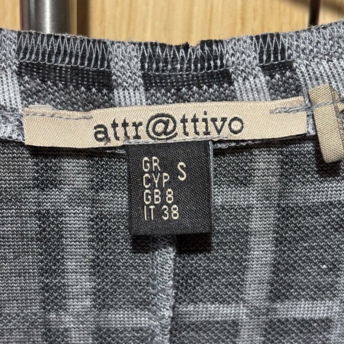 Attrattivo dress like new, black and gray, size S-M