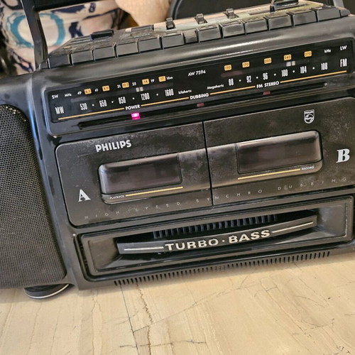Philips Turbo Bass AW 7594 used radio cassette player