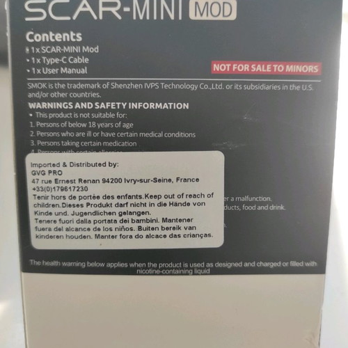Smok Scar Mini 80W Mod used