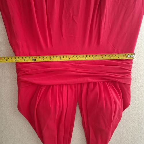 Angel Eye evening dress, fuchsia red with halter neck