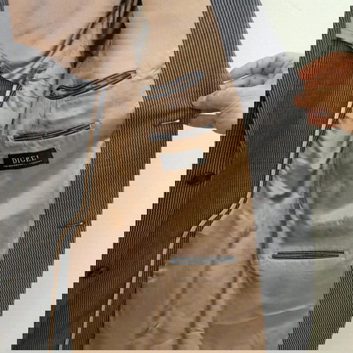 Digel καλοκαιρινό cool wool σακάκι, δίκουμπο_δύο ανοίγματα_μπλε νο 50