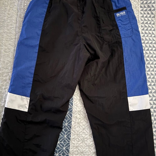 Hugo Boss sweatpants like new, size Small, unisex, black and blue