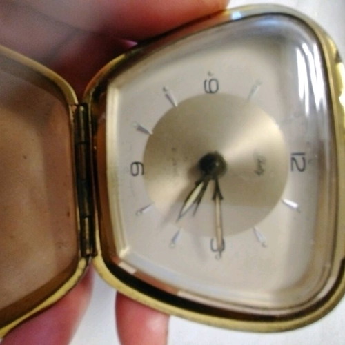 Vintage Schatz alarm clock analog used, table type