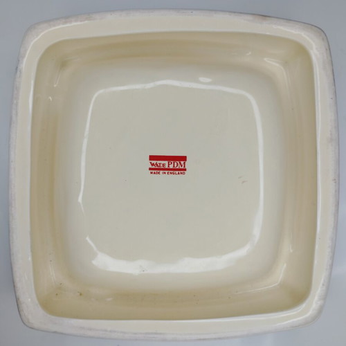 Dewar's ceramic ashtray used, 16cm x 16cm
