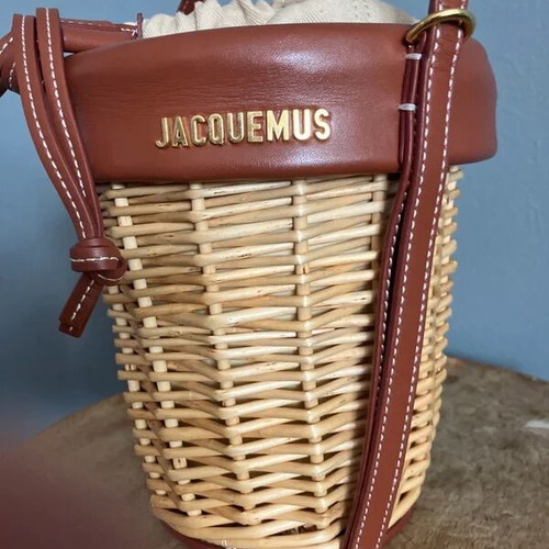 Jacquemus Le Panier Seau Bucket Bag like new, brown shoulder