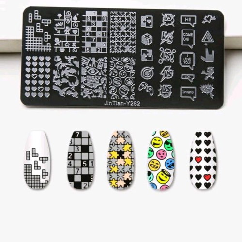 Nail stamping plates like new with storage book