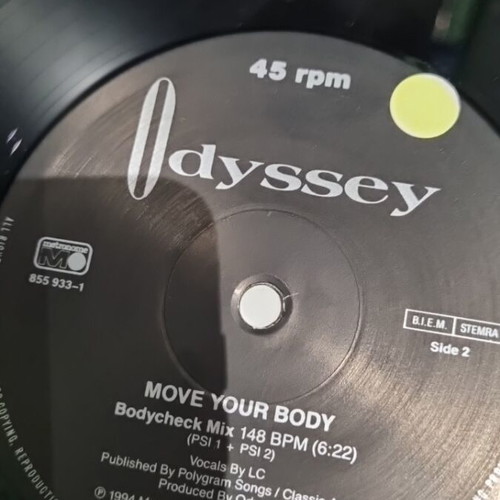 Odyssey Move Your Body vinyl used