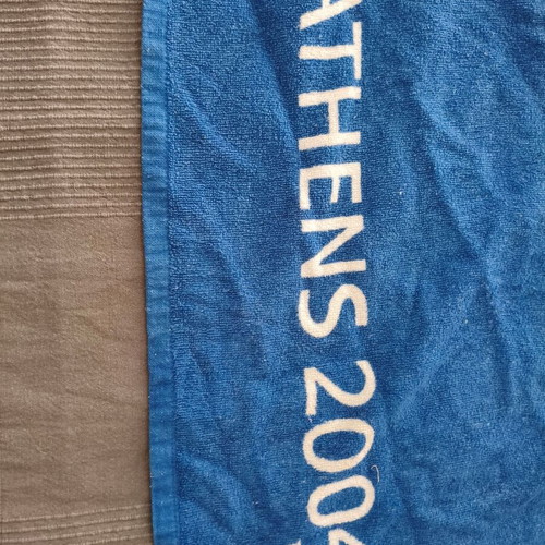Adidas Athens 2004 Commemorative Beach Towel like new