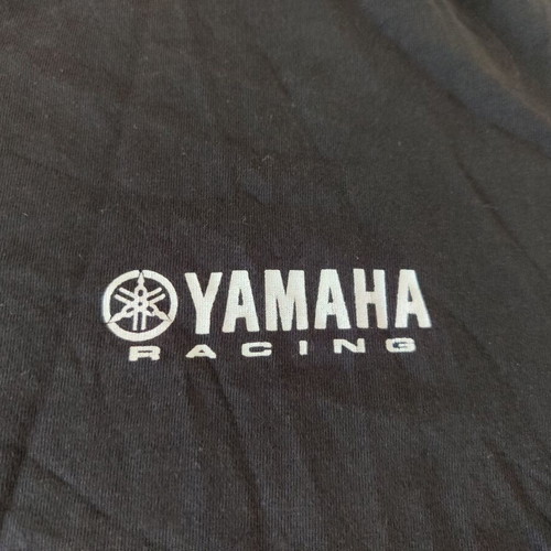 T-shirt Yamaha Racing Paddock μεταχειρισμένο, βαμβακερό, μαύρο, μέγεθος Extra Large