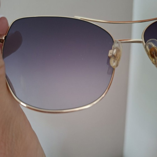 Web Eyewear WE0245 aviator sunglasses used, gold frame, purple lenses