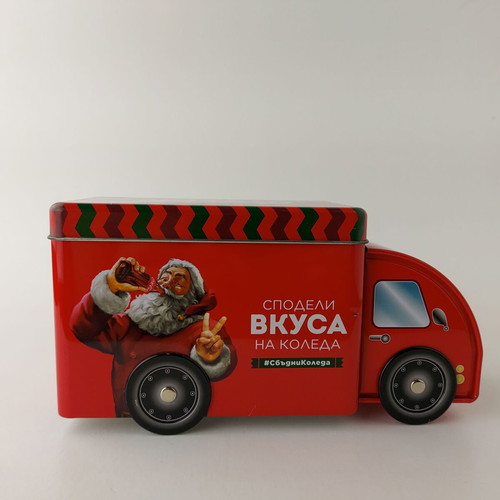 Metal Coca Cola Christmas Truck Box used