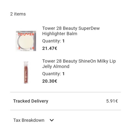 Tower 28 Lip Jelly and SuperDew Balm like new