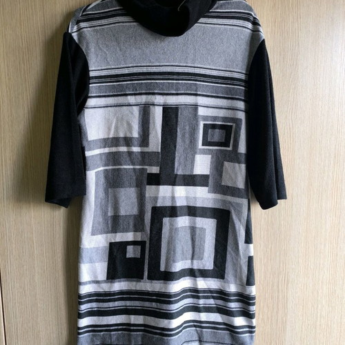 Actius winter dress L black and gray like new