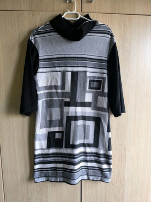 Actius winter dress L black and gray like new