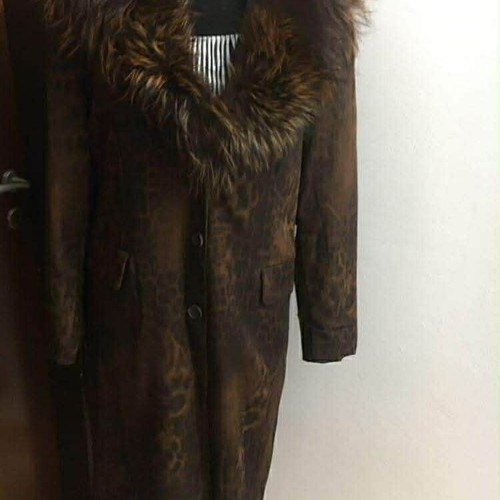 Long coat brown like new, size M-L