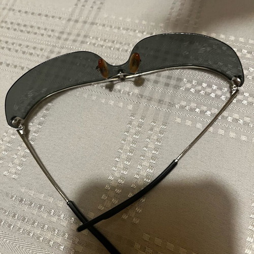 Replay y2k rimless mask sunglasses with case