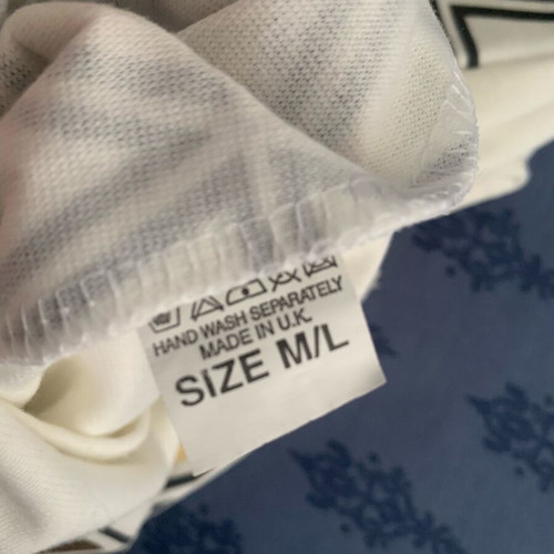 Pencil skirt with Art Deco print, like new, white and gold