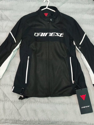 Dainese Air Frame D1 Lady Tex summer spring women's jacket, black/white