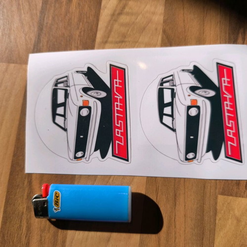 ZASTAVA sticker new, one piece