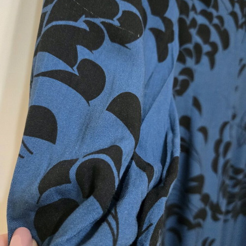 Namaste dress new, long, thin, viscose, size medium, black and blue