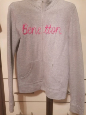 Ζακέτα Benetton μεταχειρισμένη, γκρι, μέγεθος S