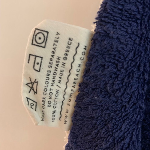 Sun of a Beach baby towel like new, blue with hood