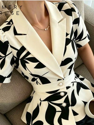 Shirt refurbished, size XL, black and beige