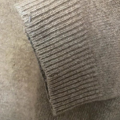 Oxford Company men's wool sweater used size L beige
