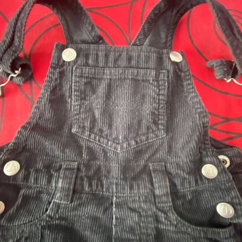 Petit Bateau corduroy salopette 12M like new, premium French brand
