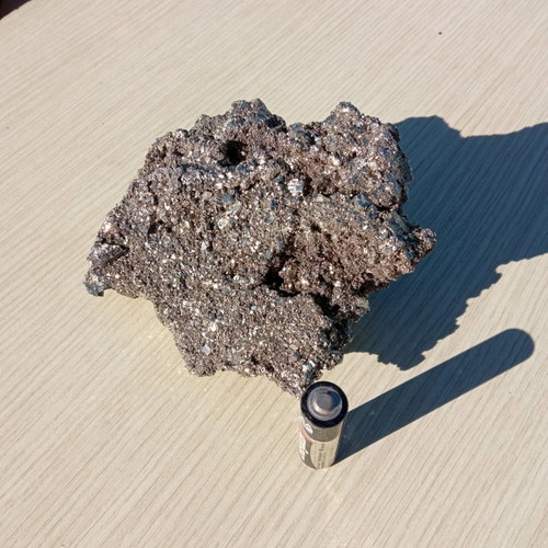 Pyrite mineral used, stone 13x10 cm, 1052 g