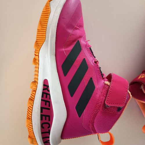 Adidas FortaRun Atr El K kids' shoes size 33 used, pink and orange