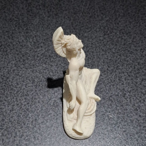 Achilles Figurine Handmade, Genuine Alabaster IFESTOS, like new