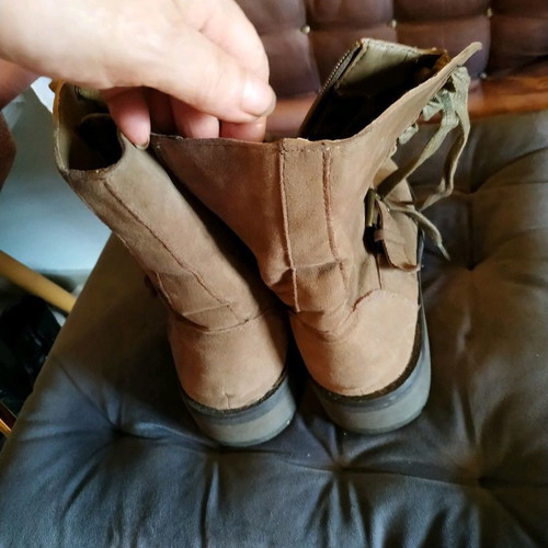 Brown ankle boots used, size 38, very good condition