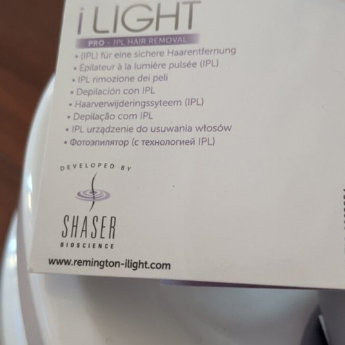 Remington i light pro IPL hair removal device like new for face and body