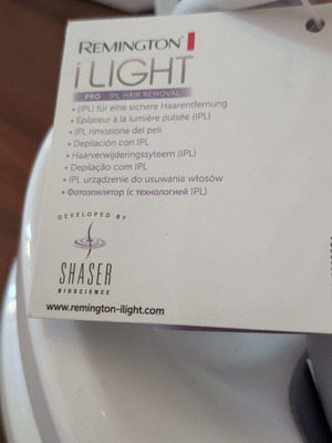 Remington i light pro IPL hair removal device like new for face and body
