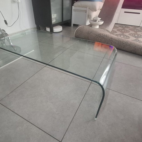 Glass coffee table, 1m length, 50cm width, 30cm height