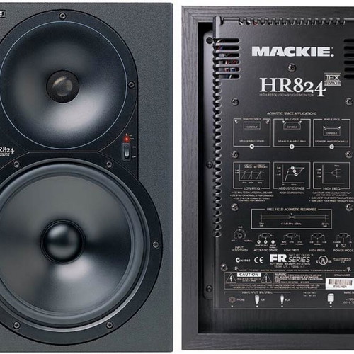 Mackie HR824 studio monitors used, pair