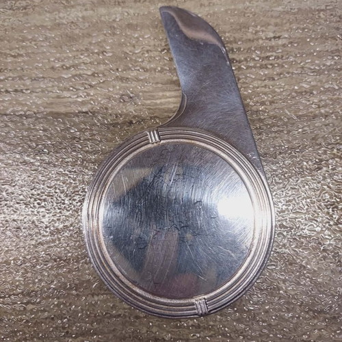 Christofle bottle opener like new, silver plated